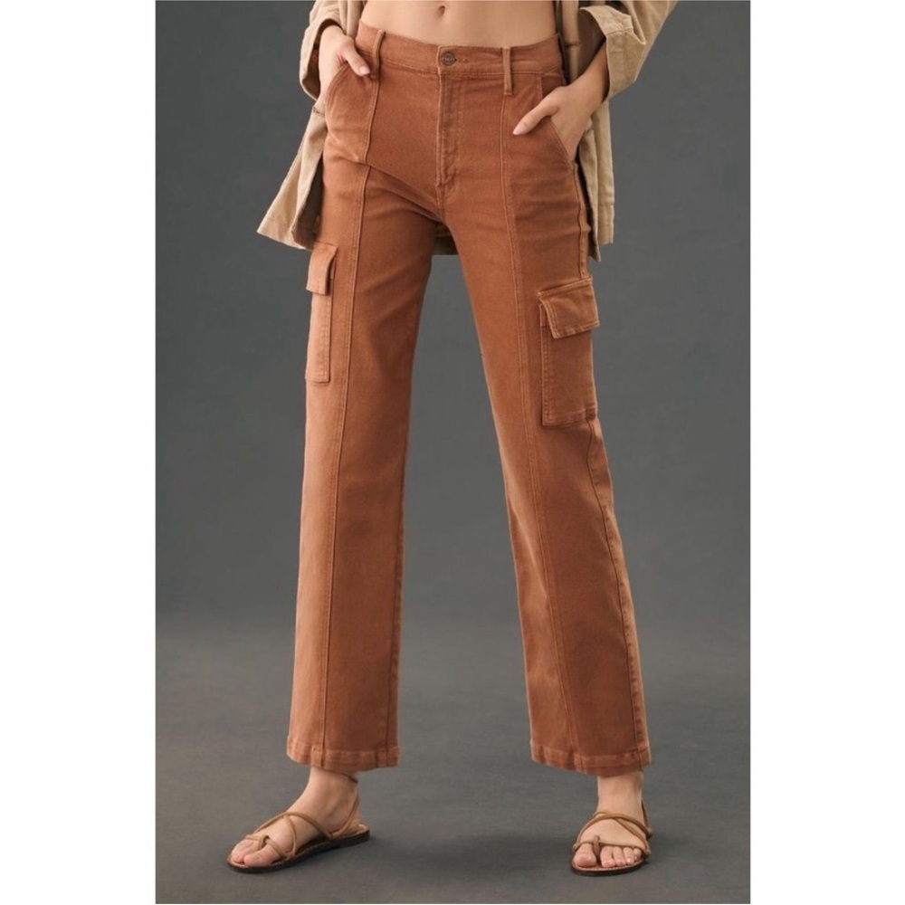 MOTHER The Rambler Cargo Ankle Jeans in Glazed Ginger | Size 34 | NWT